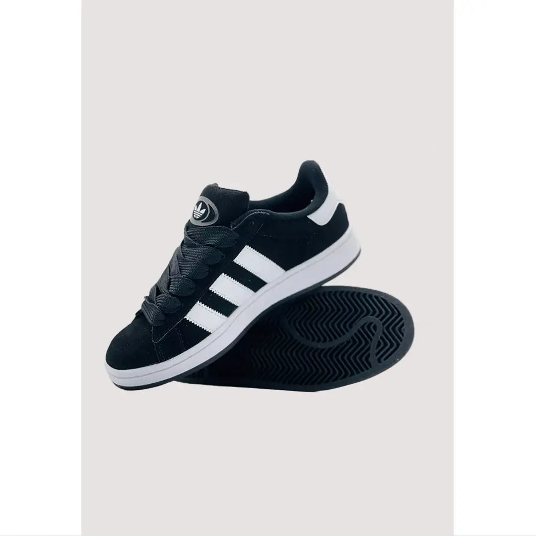 ADIDAS CAMPUS 00S ALL BLACK WHITE STRIPE SUEDE